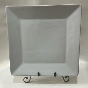 Soho Loft Serving Tray 11 3/4 Inches Square Modern White Contemporary Durable
